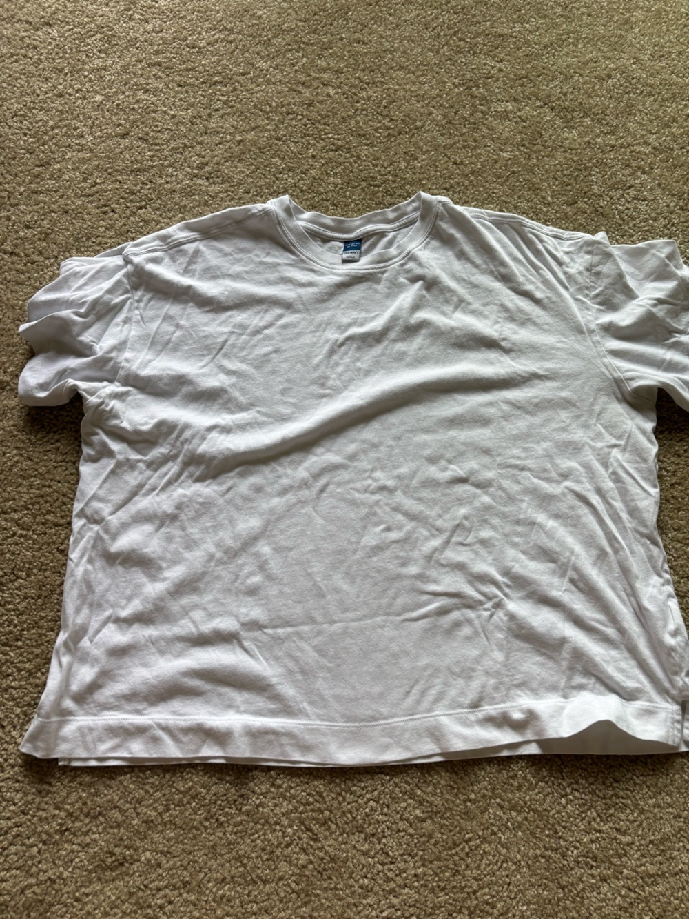Old Navy White Short Sleeve Crewneck Tee